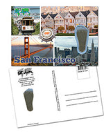 Load image into Gallery viewer, San Francisco FootWhere® Souvenir Postcard. 144 Pieces/1 Gross. Made in USA