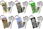 Load image into Gallery viewer, Savannah FootWhere® Souvenir Keychains. 6 Piece Set. Made in USA