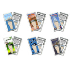 Load image into Gallery viewer, San Diego FootWhere® Souvenir Magnets. 6 Piece Set. Made in USA