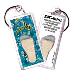 Load image into Gallery viewer, St. Maarten FootWhere® Souvenir Keychain. 72 pieces/6 assorted styles.