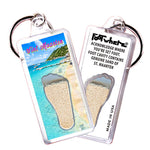 Load image into Gallery viewer, St. Maarten FootWhere® Souvenir Keychain. 72 pieces/6 assorted styles.