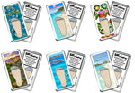 Load image into Gallery viewer, St. Maarten FootWhere® Souvenir Magnets. 6 Piece Set. Made in USA