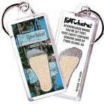 Load image into Gallery viewer, Tybee Island FootWhere® Souvenir Keychain. 72 pieces/ 6 assorted styles.