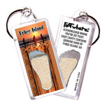 Load image into Gallery viewer, Tybee Island FootWhere® Souvenir Keychain. 72 pieces/ 6 assorted styles.