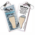 Load image into Gallery viewer, Tybee Island FootWhere® Souvenir Zipper-Pull. 72 pieces/ 6 assorted styles.
