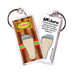 Load image into Gallery viewer, Tampa FootWhere® Souvenir Keychain. 6 Piece Set. Made in USA