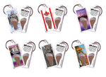 Load image into Gallery viewer, Toronto FootWhere Souvenir Keychains. 6 Piece Set. Made in USA