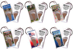 Load image into Gallery viewer, Williamsburg, VA FootWhere® Souvenir Key Chain. 72 pieces/6 assorted styles.