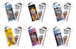 Load image into Gallery viewer, Wichita, KS FootWhere Souvenir Zipper-Pull. 72 pieces/6 assorted styles.