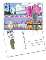 Load image into Gallery viewer, Wilmington, NC FootWhere® Souvenir Postcard. 144 Pieces/1 Gross. Made in USA