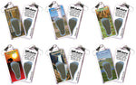 Load image into Gallery viewer, Yellowstone, WY  FootWhere® Souvenir Zipper-Pull. 72 pieces/6 assorted styles.