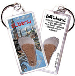 Load image into Gallery viewer, Albany, NY FootWhere® Souvenir Keychain. Made in USA-FootWhere® Souvenirs