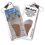 Load image into Gallery viewer, Albany, NY FootWhere® Souvenir Zipper-Pull. Made in USA-FootWhere® Souvenirs