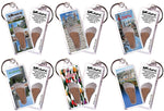 Load image into Gallery viewer, Albany, NY FootWhere® Souvenir Keychains. 6 Piece Set. Made in USA-FootWhere® Souvenirs