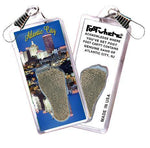 Load image into Gallery viewer, Atlantic City FootWhere® Souvenir Zipper-Pulls. 6 Piece Set. Made in USA-FootWhere® Souvenirs