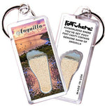 Load image into Gallery viewer, Anguilla FootWhere® Souvenir Keychain. Made in USA-FootWhere® Souvenirs