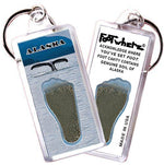 Load image into Gallery viewer, Alaska FootWhere® Souvenir Keychains. 6 Piece Set. Made in USA-FootWhere® Souvenirs