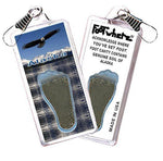 Load image into Gallery viewer, Alaska FootWhere® Souvenir Zipper-Pulls. 6 Piece Set. Made in USA-FootWhere® Souvenirs