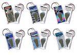 Load image into Gallery viewer, Alaska FootWhere® Souvenir Keychains. 6 Piece Set. Made in USA-FootWhere® Souvenirs