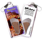 Load image into Gallery viewer, Amsterdam FootWhere® Souvenir Zipper-Pulls. 6 Piece Set. Made in USA-FootWhere® Souvenirs