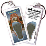 Load image into Gallery viewer, Amarillo FootWhere® Souvenir Keychains. 6 Piece Set. Made in USA-FootWhere® Souvenirs