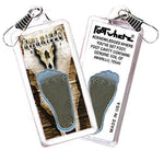 Load image into Gallery viewer, Amarillo FootWhere® Souvenir Zipper-Pull. Made in USA-FootWhere® Souvenirs