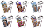 Load image into Gallery viewer, Amsterdam FootWhere® Souvenir Zipper-Pulls. 6 Piece Set. Made in USA-FootWhere® Souvenirs