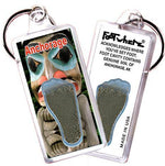 Load image into Gallery viewer, Anchorage FootWhere® Souvenir Keychain. Made in USA-FootWhere® Souvenirs