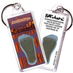 Load image into Gallery viewer, Anchorage FootWhere® Souvenir Keychains. 6 Piece Set. Made in USA-FootWhere® Souvenirs