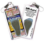 Load image into Gallery viewer, Anchorage FootWhere® Souvenir Zipper-Pulls. 6 Piece Set. Made in USA-FootWhere® Souvenirs