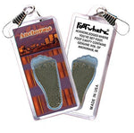 Load image into Gallery viewer, Anchorage FootWhere® Souvenir Zipper-Pulls. 6 Piece Set. Made in USA-FootWhere® Souvenirs
