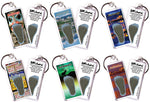 Load image into Gallery viewer, Anchorage FootWhere® Souvenir Keychains. 6 Piece Set. Made in USA-FootWhere® Souvenirs