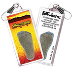 Load image into Gallery viewer, Albuquerque FootWhere® Souvenir Zipper-Pull. Made in USA-FootWhere® Souvenirs