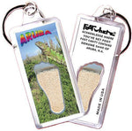 Load image into Gallery viewer, Aruba, N.A. FootWhere® Souvenir Keychain. Made in USA-FootWhere® Souvenirs
