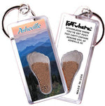 Load image into Gallery viewer, Asheville, NC FootWhere® Souvenir Keychains. 6 Piece Set. Made in USA-FootWhere® Souvenirs