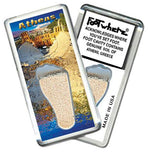 Load image into Gallery viewer, Athens, Greece FootWhere® Souvenir Fridge Magnets. 6 Piece Set. Made in USA-FootWhere® Souvenirs