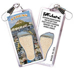 Load image into Gallery viewer, Athens, Greece FootWhere® Souvenir Zipper-Pulls. 6 Piece Set. Made in USA-FootWhere® Souvenirs