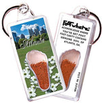 Load image into Gallery viewer, Atlanta FootWhere® Souvenir Keychains. 6 Piece Set. Made in USA-FootWhere® Souvenirs