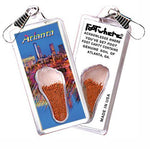 Load image into Gallery viewer, Atlanta FootWhere® Souvenir Zipper-Pulls. 6 Piece Set. Made in USA-FootWhere® Souvenirs