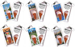 Load image into Gallery viewer, Atlanta FootWhere® Souvenir Zipper-Pulls. 6 Piece Set. Made in USA-FootWhere® Souvenirs