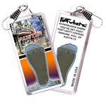Load image into Gallery viewer, Austin FootWhere® Souvenir Zipper-Pulls. 6 Piece Set. Made in USA-FootWhere® Souvenirs