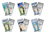 Load image into Gallery viewer, Aruba FootWhere® Souvenir Fridge Magnets. 6 Piece Set. Made in USA-FootWhere® Souvenirs