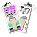 Load image into Gallery viewer, Barbados FootWhere® Souvenir Zipper-Pulls. 6 Piece Set. Made in USA-FootWhere® Souvenirs