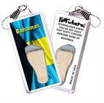 Load image into Gallery viewer, Bahamas FootWhere® Souvenir Zipper-Pulls. 6 Piece Set. Made in USA-FootWhere® Souvenirs