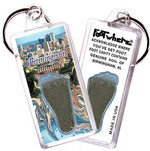 Load image into Gallery viewer, Birmingham, AL FootWhere® Souvenir Key Chain. Made in USA-FootWhere® Souvenirs
