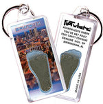 Load image into Gallery viewer, Birmingham FootWhere® Souvenir Keychains. 6 Piece Set. Made in USA-FootWhere® Souvenirs