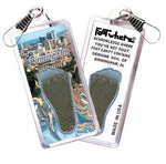 Load image into Gallery viewer, Birmingham FootWhere® Souvenir Zipper-Pulls. 6 Piece Set. Made in USA-FootWhere® Souvenirs