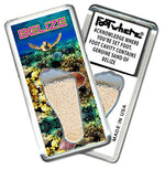 Load image into Gallery viewer, Belize FootWhere® Souvenir Fridge Magnet. Made in USA - FootWhere® Souvenir Shop