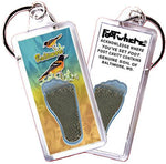Load image into Gallery viewer, Baltimore FootWhere® Souvenir Keychains. 6 Piece Set. Made in USA-FootWhere® Souvenirs