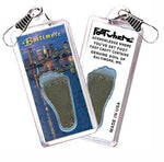 Load image into Gallery viewer, Baltimore FootWhere® Souvenir Zipper-Pull. Made in USA-FootWhere® Souvenirs